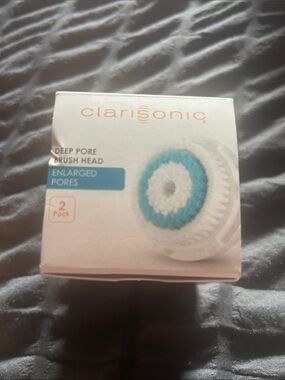 Clarisonic Deep Pore Brush Head White with Blue Ring - 2 Pack